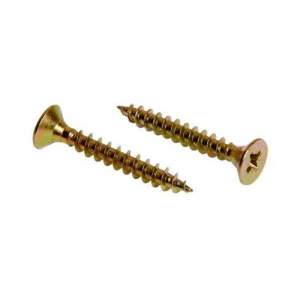 Саморез г/к дерево желтый цинк 3.5х25 круп.резьба (80)