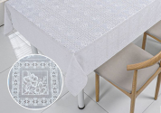 Клеенка ажурная Alexa-Алекса 1,37х20м без основы. гладкая/03B white LT 