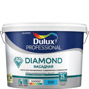 Dulux PROF DIAMOND BС 9л.краска Фасадная гладкая мат 5183714