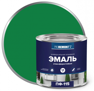 ПРОРЕМОНТ  эмаль ПФ-115 Ярко-зеленый 1,9 кг. /3 ТУ