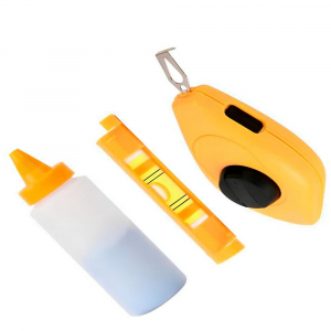 Шнур разметочный с мелом и уровнем 30м  169212 Deli DL25