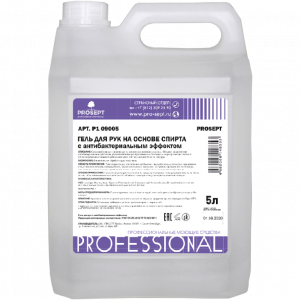 ПРОСЕПТ Гель для рук спиртовой с антибактериальным эффектом 5 л/ P1 09005 выведено