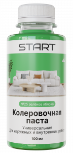 СТАРТ кол. паста унив. №25 зеленое яблоко 100 мл./6 (36)