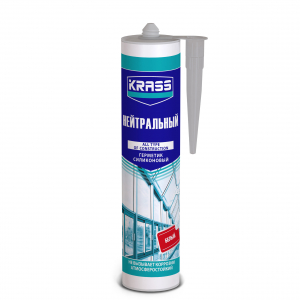 КРАСС герметик Нейтральный силиконовый Белый 300 ml./12