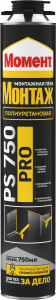 Момент Монтаж пена монтажная  750мл  3003639 РАСПРОДАЖА срок до 09.06.25