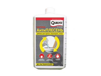 Quelid Антиплесень добавка для красок, шт-к, клеев, 1л 30820928 