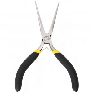 Мини-тонкогубцы удлиненные 150мм, прорезиненная рукоятка 179494 Deli DL103006