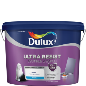 Dulux ULTRA RESIST Гостинные и Офисы BW 9 л.  краска мат.  5239198 новый арт 5747795