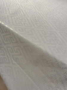 Клеенка Imperio шелкография на ткани белая 0,28мм*1,37м*20м/JG-8556A