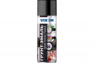 VIXEN Грунт-эмаль для пластика черный матов. аэрозоль (RAL 9005)  520мл VX-50100  /12