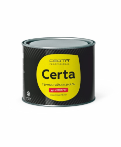 Церта эмаль термостойкая 0,4кг. черная до 1200 С /12 под заказ