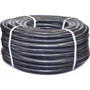 Шланг прозрачный армир 3/4" ЧЕРНЫЙ д.18мм/т.с 2,8мм(бухта 25) акция