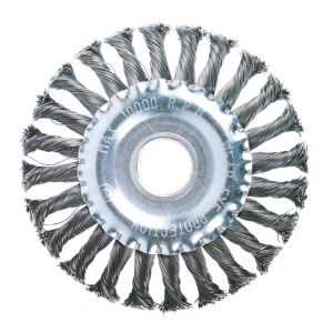 Щетка-крацовка дисковая для УШМ, стальная жгут.проволока, 125мм Китай 2302012 КМ Z