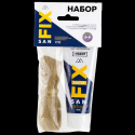 Паста для уплотнения резьбовых соед + лен (70 мл+15 гр.) туба графит SANFIX/40714