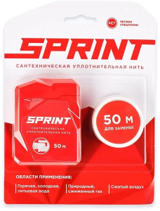 Уплотнительная нить Sprint 50м бокс+50м катушка, блистер/61012