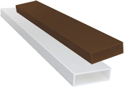 Профиль поперечины МС без паза,корич. L=6000мм(20шт)