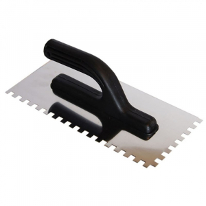 Кельма зубчатая прямоугольная 130х270мм зуб 8*8мм сталь пласт.рук. 1411102 Toolberg