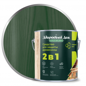 ЛАКРА Здоровый Дом 2в1 Еловая зелень  2,7л д/защ.средство  /4