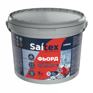 Сайтекс Фьорд бесцветный (База С) 9л краска-антисептик д/деревян.фасадов и интерьеров /4  под заказ
