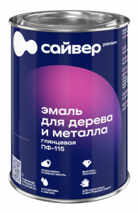 Сайвер эмаль ПФ-115 графит RAL7024 0,8 кг. /14