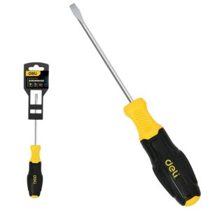 Отвертка крестовая PH-0х 75мм сталь двухк.рукоятка 183562 Deli DL633075N