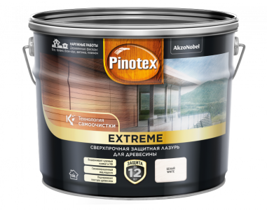 Pinotex EXTREME белая 9л ЛАЗУРЬ 5351741 РАСПРОДАЖА