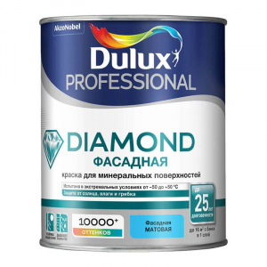 Dulux PROF DIAMOND BW 1 л. краска Фасадная гладкая мат  5255345