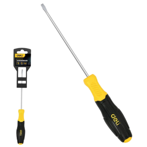 Отвертка шлицевая 6х125мм сталь двухк.рукоятка 183554 Deli DL6361251N