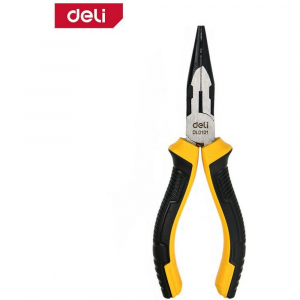 Плоскогубцы удлиненные 160мм, двухкомпонентная рукоятка 179428 Deli DL0101