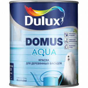 Dulux DOMUS AQUA BW  1л.краска п/мат.д/дер.фасадов 5134991 Z