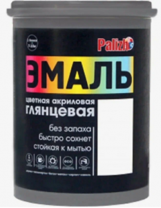 Палиж эмаль акр. глянцевая №615 белая База С 0,9кг/ 6 НОВИНКА