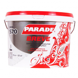 ПАРАД S70 Breve декоративное покрытие эффект мелкой "шубы" Белый 15 кг./44