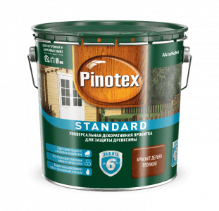 Pinotex STANDART пропитка Красное дерево 2,7 л./4 5270602 выведен