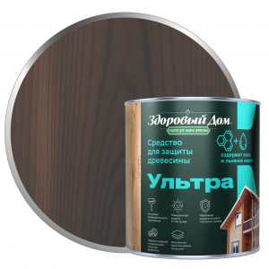 ЛАКРА Здоровый Дом Ультра Орех  0,8л д/защ.средство  /6