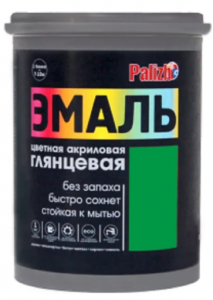 Палиж эмаль акр. глянцевая №606 зеленый мох RAL 6005 1кг/ 6 НОВИНКА