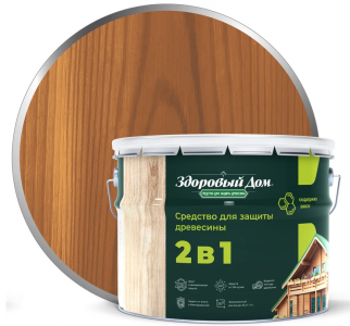 ЛАКРА Здоровый Дом 2в1 Орех 9л д/защ.средство/1 ПОД ЗАКАЗ