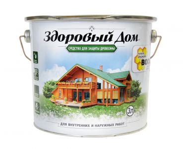 ЛАКРА Здоровый Дом деревозащитное средство Палисандр  3л 