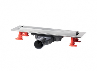 Линейный трап с сухим затвором и сифоном. Слим решетка L500 мм 30721030 