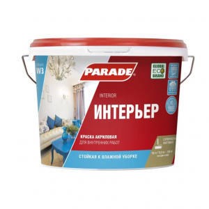 ПАРАД  W3 10л краска акрил.влагост.инт./44 (16 кг.)