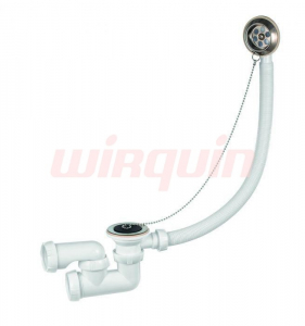 Сифон для ванн  регулир.1 1/2*40"с выпуском и переливом 30718059/30