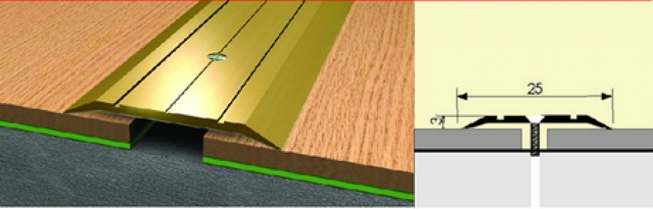 Стык узкий 25мм 1,35  вишня РП 10