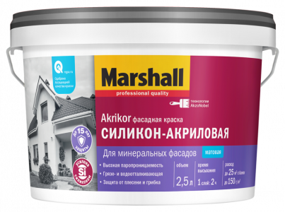 Marshall AKRIKOR BC 2,5л фасад.силикон. краска 5398714