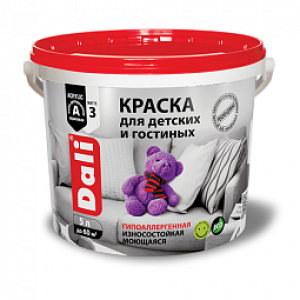 ДАЛИ для детских и гостиных 5 л.краска акр.белая СНЯТО