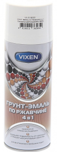 VIXEN Грунт-эмаль по ржавчине 4 в1 белый сигнальный, п/гл. аэрозоль (RAL 9003)  520мл VX-519003  /6
