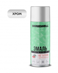 DONEWELL Эмаль универ. металлик  Хром DW-1027 аэрозоль 520 ml. /12