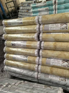 Гибкое стекло с рисунком толщ.0,6мм*0,8м*20м непрозрачная	M051-1 мрамор беж.