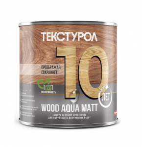 Текстурол WOOD AQUA MATT д/з ср-во на вод.основе белый 0,8л Л-С