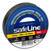 Изолента ПВХ 15мм х20м черный 10/200 Safelina