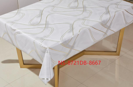 Клеенка Imperio Charm на ткани гладкая с легким тиснен 0,35мм*1,37м*20м/NS-8721DB-8667