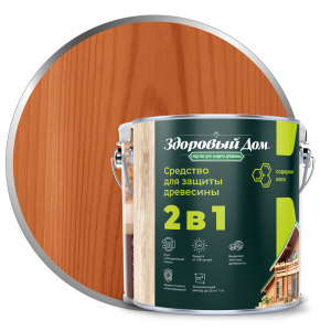 ЛАКРА Здоровый Дом 2в1 Махагон  2,7л д/защ.средство  /4